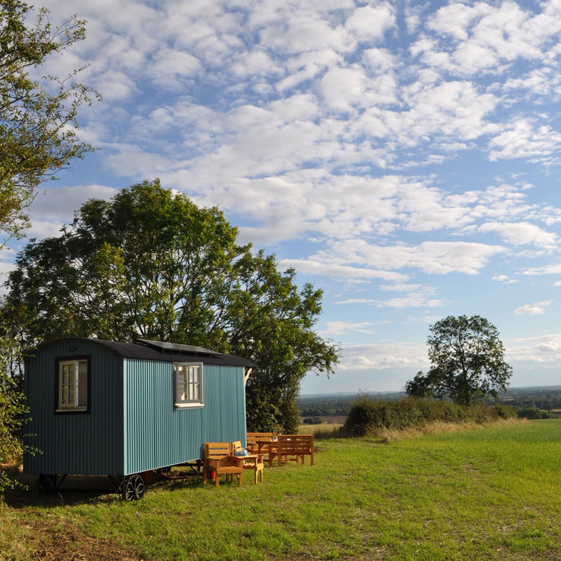 The B&B Solar Hut | Riverside Shepherd Huts